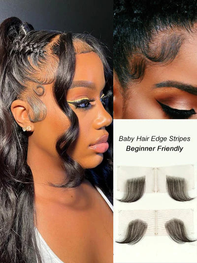 Reusable HD lace Baby Hair Edges 5-6 Inch