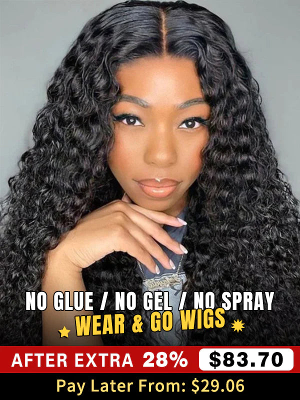 Wear & Go 13x4 HD Glueless Lace Front Water Wave Human Hair Wigs
