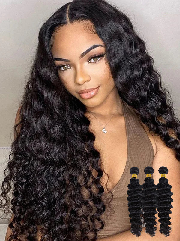 Deep Wave Human Virgin Hair Bundles 3 Pcs/Lot | SalonReady