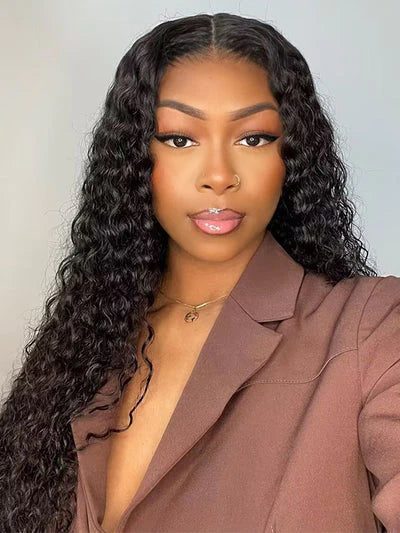 Wear and Go Glueless Wig 6x4 HD Closure Lace Wigs For Women Human Hair Wig  Kinky Curly Lace Frontal Wigs With Elastic Band YARRA