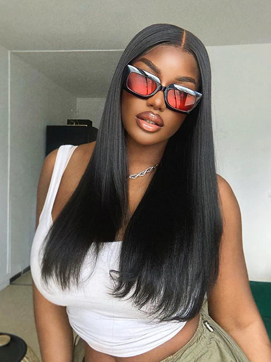 Best Wigs Brazilian Virgin Hair 4X6 Straight Wear&Go Lace Closure Wig ...
